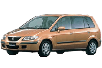Дефлектори капоту (мухобійки) для Mazda 5 (Premacy) 1999-2005