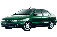 Хром накладки на пороги для Fiat Marea Sedan 1996-2007