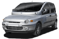 Хром накладки на пороги для Fiat Multipla 1996-2010