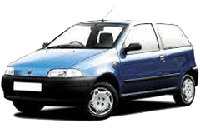 Хром накладки на пороги для Fiat Punto 1993-1999