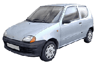 Хром накладки на пороги для Fiat Seicento 1998+