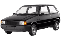 Хром накладки на пороги для Fiat Uno 1983-1995
