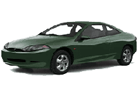Хром накладки на пороги для Ford Cougar 1998-2002