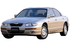 Дефлектори вікон (вітровики) для Mazda Eunos 800 1993-1997