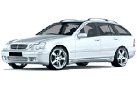Бризковики для Mersedes-Benz C S203 2001-2007