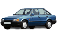 Хром накладки на пороги для Ford Escort 1986-1990