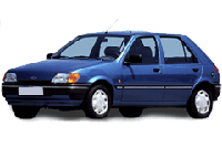 Хром накладки на пороги для Ford Fiesta 1995-2002