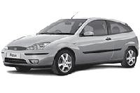 Хром накладки на пороги для Ford Focus 1 Hatchback 1998-2004