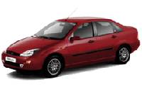 Хром накладки на пороги для Ford Focus 1 Sedan 1998-2004