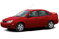 Хром накладки на пороги для Ford Focus 2 Sedan 2004-2011