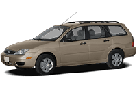 Хром накладки на пороги для Ford Focus 2 Wagon 2004-2011