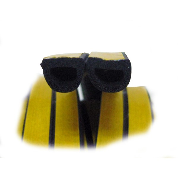 Ущільнювач D-профіль (чорний) бухта 100 м, фото 1