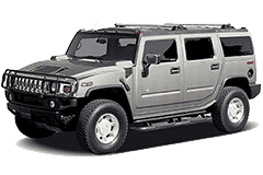 Дефлектори вікон (вітровики) для Hummer H2 2002-2009