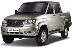 Дефлектори вікон (вітровики) для УАЗ Pickup 2007-2014