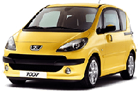 Накладки на арки (розширювачі арок) для Peugeot 1007 2005-2009