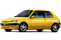Накладки на арки (розширювачі арок) для Peugeot 106 1992-2002