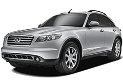 Дефлектори вікон (вітровики) для Infiniti FX (S50) 2003-2008