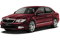 Дефлектори вікон (вітровики) для Skoda Superb 2 2008-2015