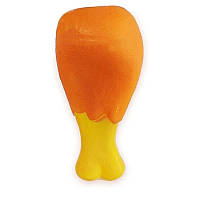 Іграшка для собак Куряча ніжка гумова з пискавкою 12,5*5 см