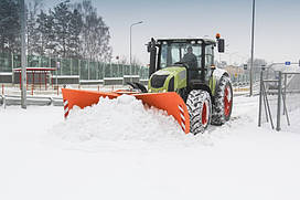 Поворотний відвал для снігу на трактор (гідравліка, євро, багатопозиційний)
