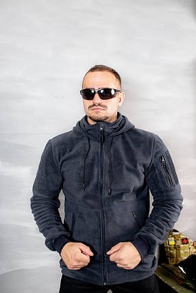Парка кофта флісова Dark navy blue Origin| Щільність: 300 gr/m, фото 1