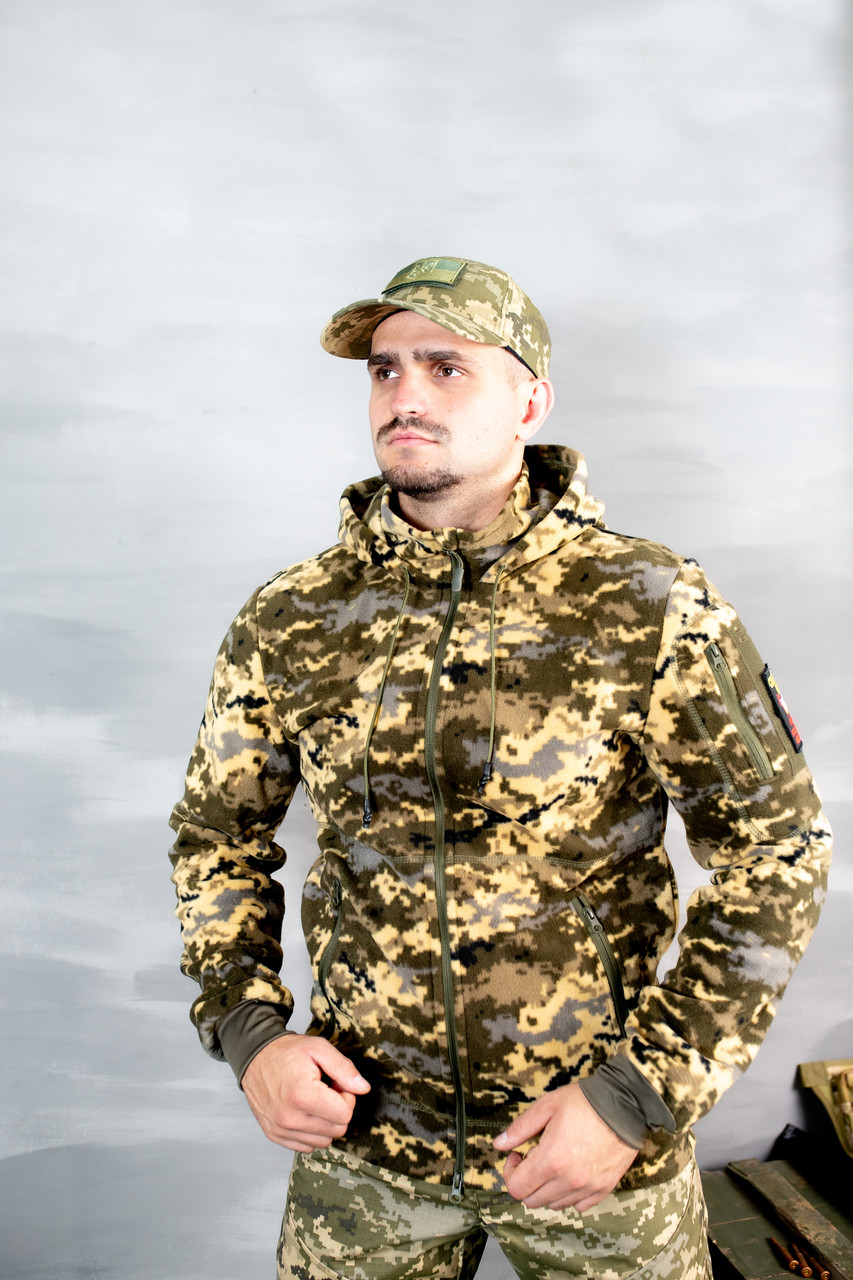 Парка кофта ORIGIN флісова піксель ЗСУ ММ-14| Щільність 260 gr/m