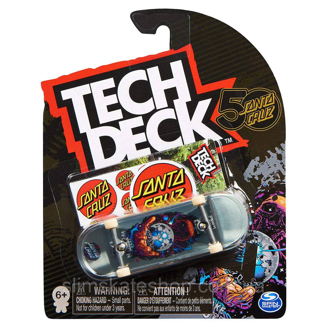 Фінгерборд Tech Deck Santa Cruz Jake Wooten Ominous 50th Anniversary 32 мм