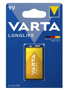Батарейка Varta Крона Alkaline LONGLIFE KOD-5423 ( 1604A-9V)