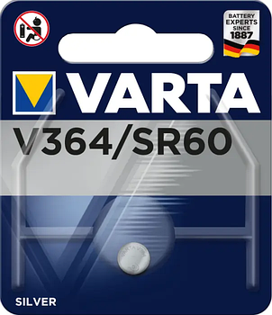 Батарейка часова Varta 364, V364, SR621SW, SR60, 602