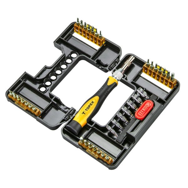 Набір прецизійних насадок із тримачем Topex (37 шт.) (39D343), фото 1