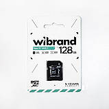 Карта пам'яті microSDXC (UHS-1) Wibrand 128Gb class 10 (adapter SD) (WICDHU1/128GB-A), фото 3