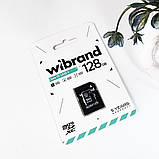 Карта пам'яті microSDXC (UHS-1) Wibrand 128Gb class 10 (adapter SD) (WICDHU1/128GB-A), фото 8