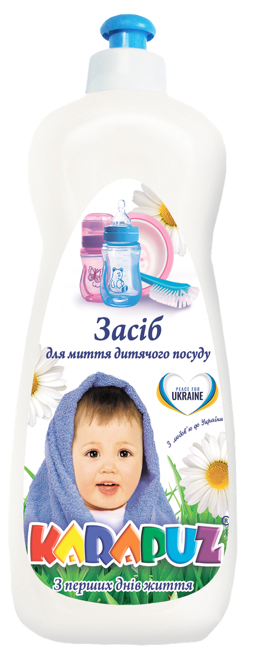 /Засіб для миття посуду ромашка 500мл Карапуз