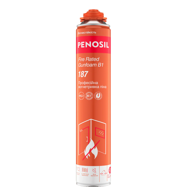 Професійна вогнетривка піна Penosil Premium FireRated Gunfoam (750 мл) (A6021), фото 1