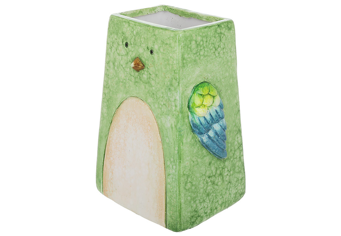 Декоративна ваза - кашпо Птах, 12.5*10.5*17.5см - 2 шт УПАКОВКА ТОВАР ВІД ВИРОБНИКА