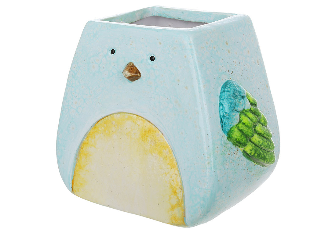 Декоративна ваза - кашпо Птах, 11.5*9.5*10.5см - 6 шт УПАКОВКА ТОВАР ВІД ВИРОБНИКА