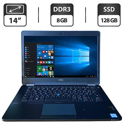 Ноутбук Dell Latitude E5470/ 14" (1366x768)/ Core i5-6300U/ 8 GB RAM/ 128 GB SSD/ HD 520, фото 1