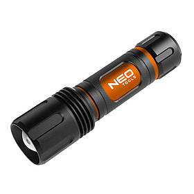 Ліхтар ручний на батарейках Neo Tools, AAх6, 1500лм, 20Вт, 3 функції освітлення, алюмінієвий, IPX4 Baumar - Завжди Вчасно