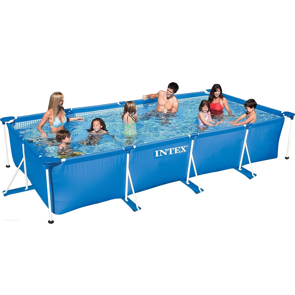 Каркасний басейн Intex 28273-2, 450 х 220 х 84 см (тент, підстилка)
