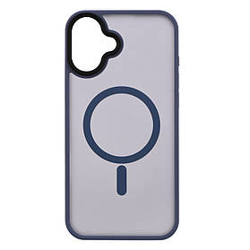 2E Чохол Basic для iPhone 16 Plus, Soft Touch MagSafe Cover, синій світлий