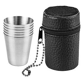 Neo Tools Стакани туристичні, 6 шт, 30мл, нержавіюча сталь, чохол