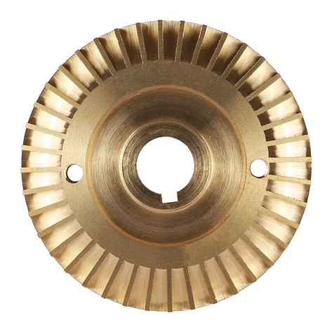 Робоче колесо для насосів серії QB60 impeller (матеріал — латунь) (GF1177), фото 1