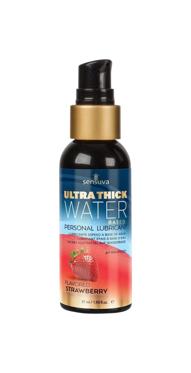 Лубрикант на водній основі Sensuva - Ultra–Thick Water-Based Strawberry (57 мл)