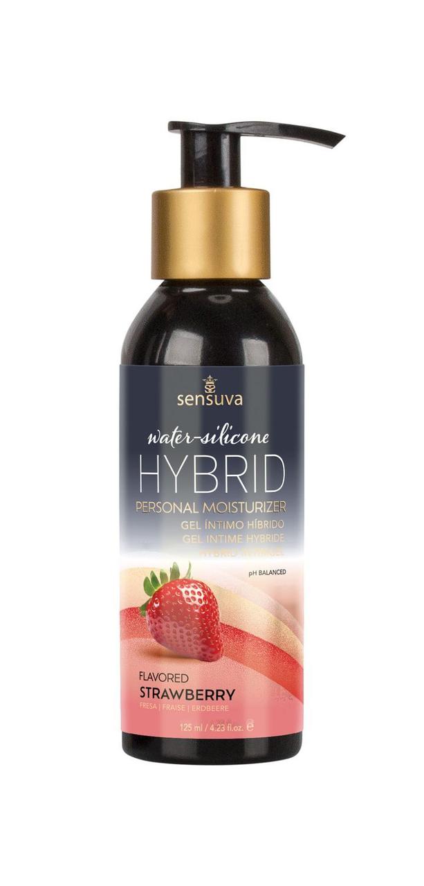 Лубрикант на комбінованій основі Sensuva - Hybrid Formula Strawberry (125 мл)