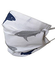 Маска - пов'язка дитяча багаторазова на гумці Акул ТМ ПРОВАНС