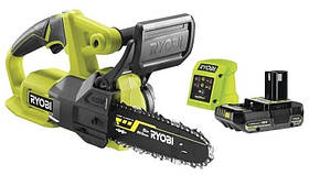 Ryobi Пила ланцюгова акумуляторна ONE+ RY18CS20A-125 18В акб 1х2.5А·год ЗП 20см 2.3кг