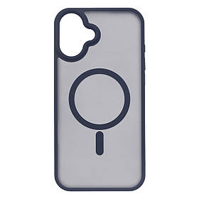 2E Чохол Basic для iPhone 16 Plus, Soft Touch MagSafe Cover, синій темний