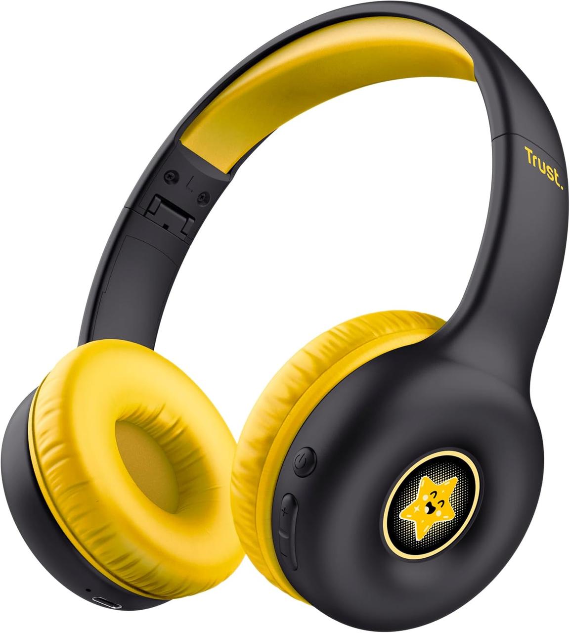 Trust Навушники On-ear Nouna Kids, Wireless, Mic, Чорний