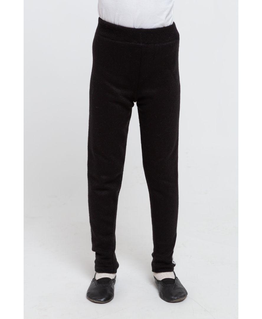 Леггинсы детские с лампасами черные ART KNIT, фото 1