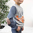 Джемпер для хлопчика Мопс сiрий ART KNIT, фото 5